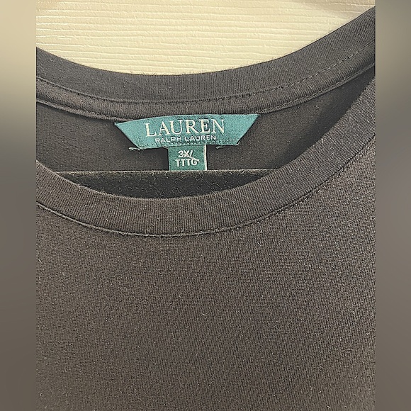 3x plus size Ralph Lauren sequence, black top never worn - Picture 2 of 2